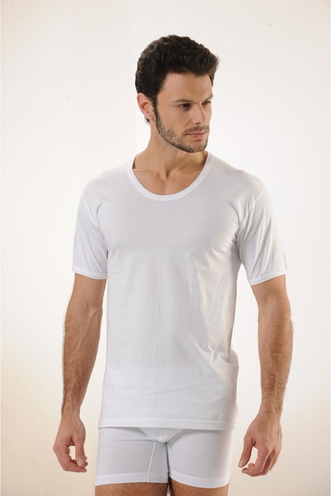 Ribana Pamuklu Bisiklet Yaka Atlet HMD 606 - 2