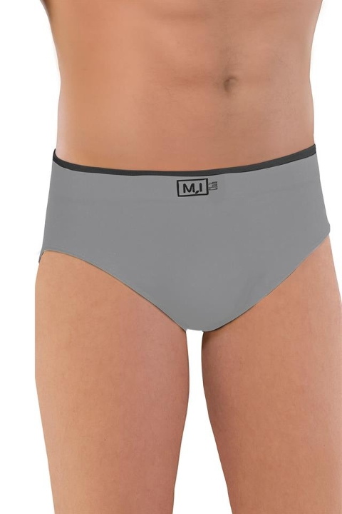Pamuklu Lastikli Erkek Slip Emay 2109 - Gri