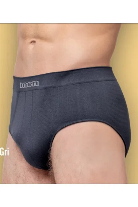 Esnek Nefes Alan Pamuklu Erkek Slip Külot Elite Life 910 - Füme