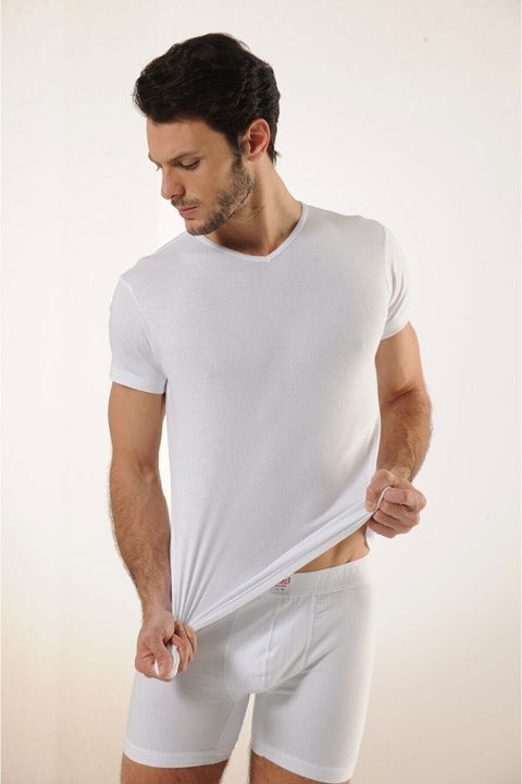 V Yaka Pamuklu Ribana Atlet HMD 509