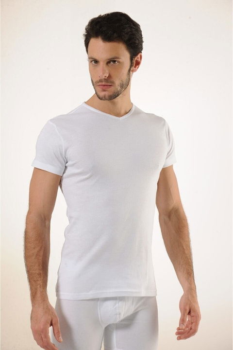 V Yaka Pamuklu Ribana Atlet HMD 509 - 2