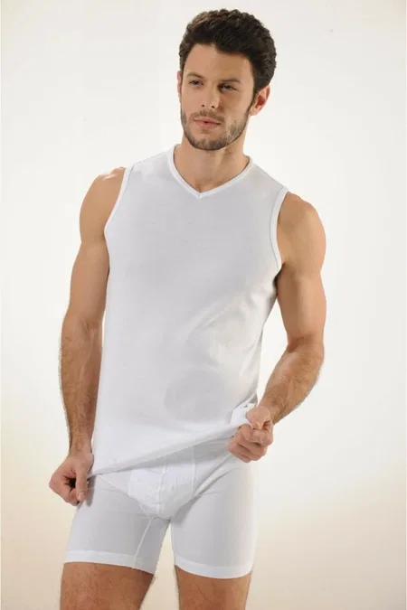 Ribana V Yaka Pamuklu Atlet HMD 513 - 2