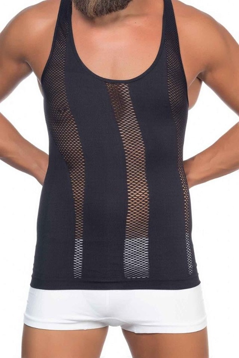 Ribana Kesim Siyah Fantezi Erkek Atlet Korse Emay 1009 - Siyah