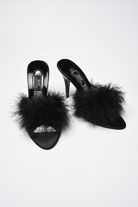 Kırmızı, Pembe, Siyah-Gri Gelin Çeyiz Terliği G & C 225 - Siyah