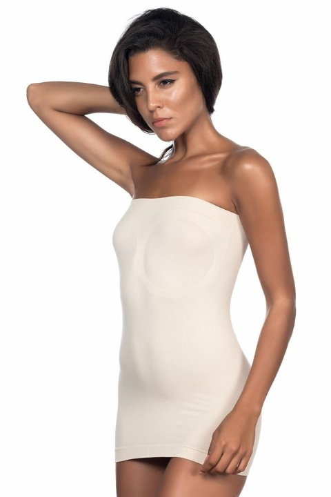 Dikişsiz Göbek Sıkılaştırıcı Straplez Atlet Emay 5003 - Ten