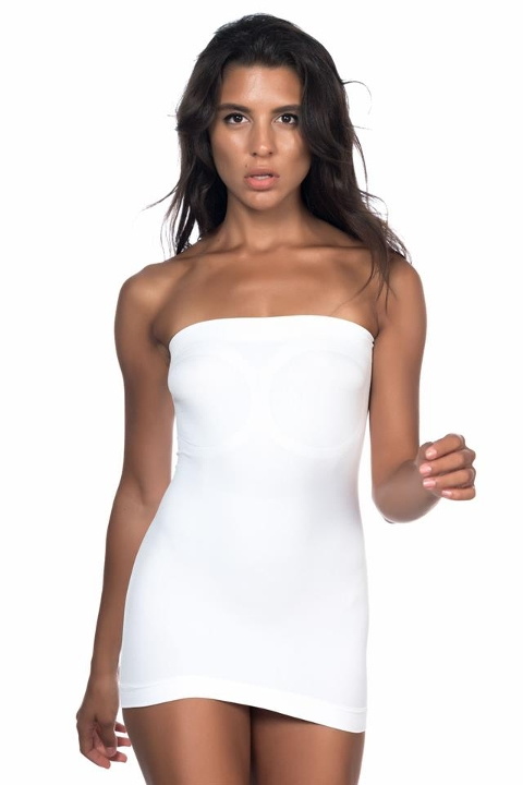 Dikişsiz Göbek Sıkılaştırıcı Straplez Atlet Emay 5003 - Beyaz