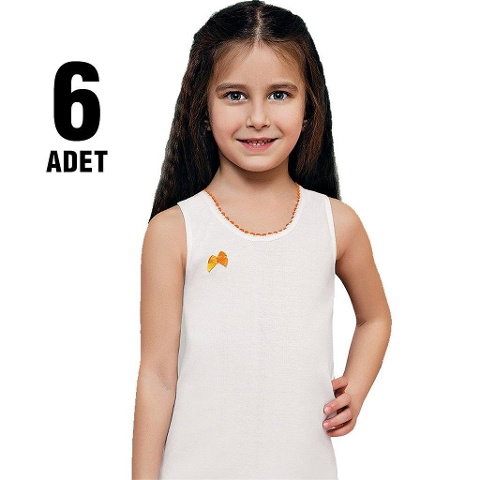 Geniş Askılı Pamuklu Atlet Kız Çocuk Güryıldız 27309