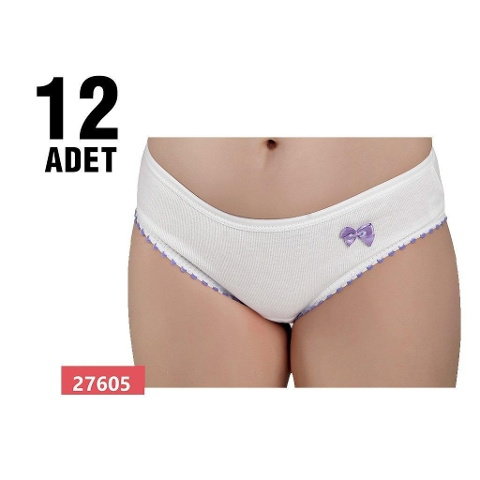 %100 Pamuklu Esnek Lastikli Kız Çocuk Külot Güryıldız 27605