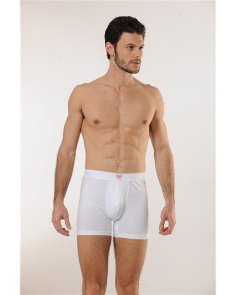 Modal Yumuşak Erkek Boxer HMD 300 - Beyaz