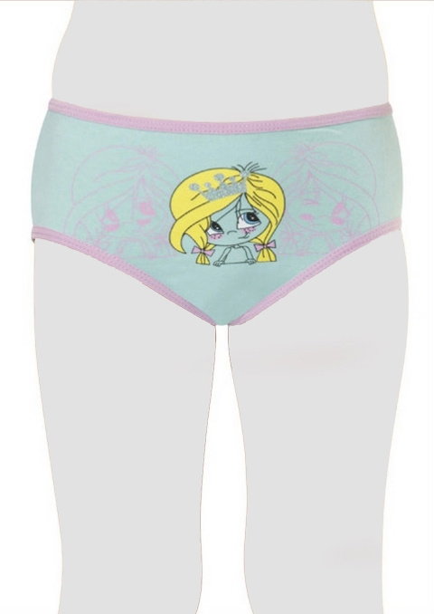 %100 Pamuklu Esnek Bel Lastiği Kız Çocuk Külot HMD 1410