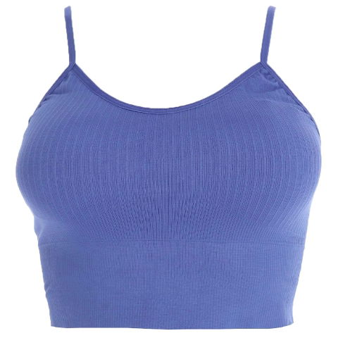 İp Askılı Fitilli Crop Fit Büstiyer Siyah Form Angel 5702