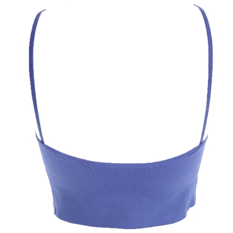 İp Askılı Fitilli Crop Fit Büstiyer Siyah Form Angel 5702 - İndigo