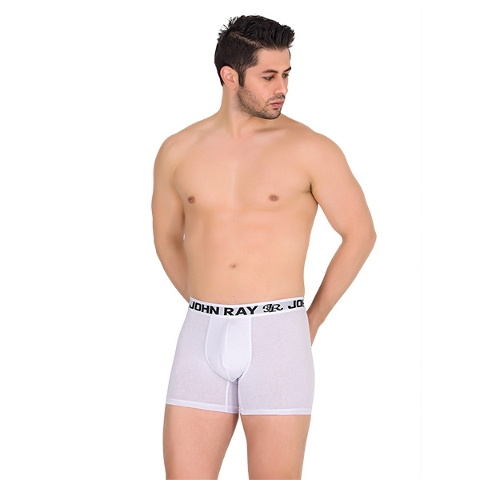 Pamuk Modal Düz Boxer Form Time 850 - Beyaz