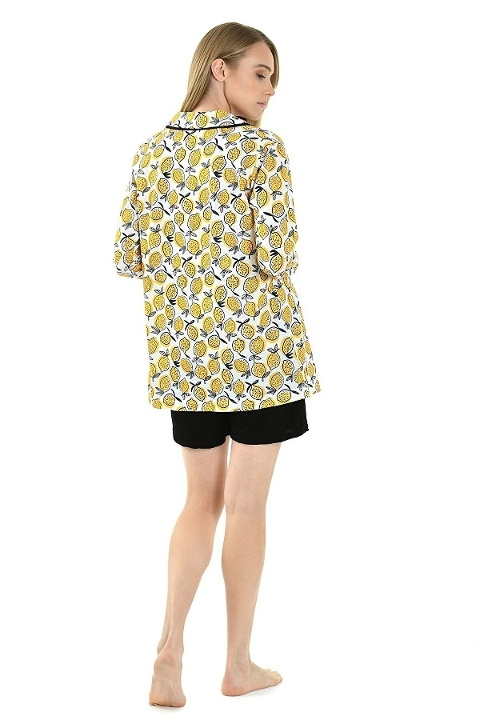 Yeni İnci Kısa Kollu Şort Pijama Takımı Yeni İnci 1826 - Görsel 3