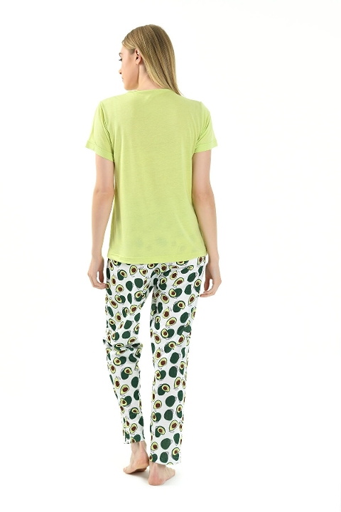 Yeni İnci Pamuklu Kısa Kollu Pijama Takımı Yeni İnci 1786 - Görsel 5