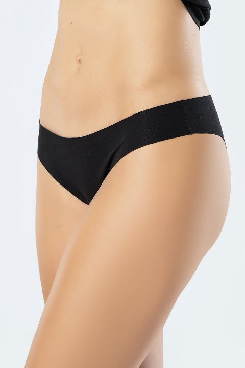 Lazer Kesim Pamuklu Brezilyan Külot Siyah Türen 908 - 2