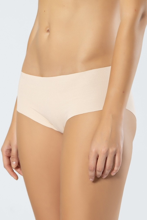 Lazer Kesim Yüksek Pamuklu Hipster Külot Türen 910 - Ten