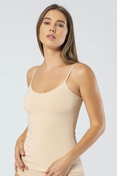 Pamuklu Likralı İp Askılı Atlet Türen 970 - 2