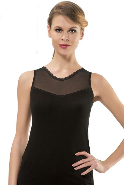 Pamuklu Likralı Uzun Atlet Siyah HMD 2489