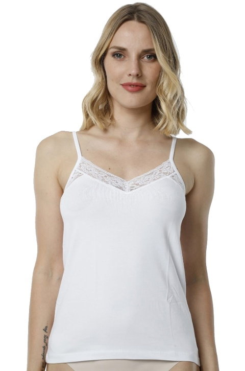 Pamuk Ribana Esnek Dantelli Atlet HMD 2496