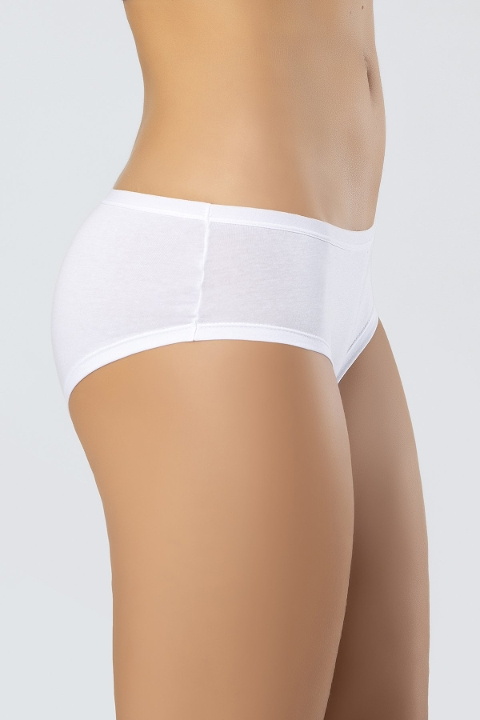 Pamuklu Elastan Hipster Külot 2Li Paket Türen 918 - Beyaz-Beyaz