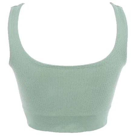 Kalın Askılı Pedsiz Crop Fit Body Form Angel 5700 - Haki