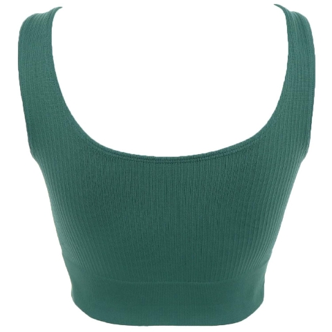 Kalın Askılı Pedsiz Crop Fit Body Form Angel 5700 - Haki