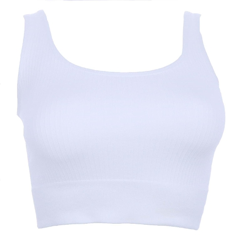 Kalın Askılı Pedsiz Crop Fit Body Form Angel 5700 - Ekru