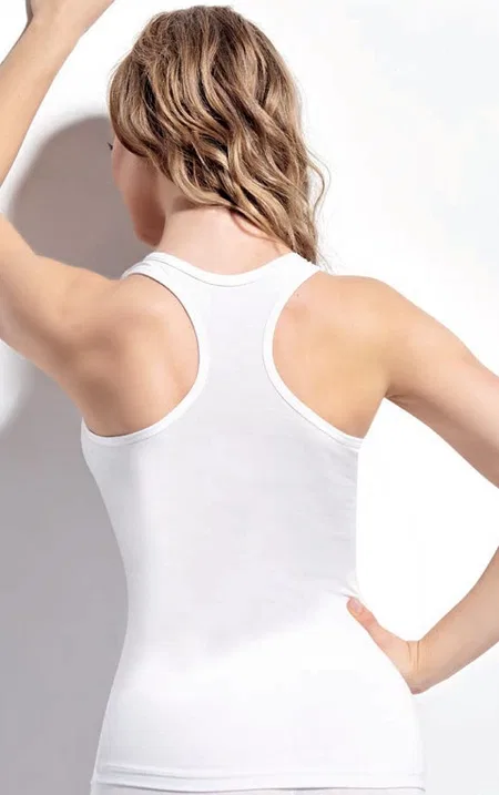 Kalın Askılı Pamuklu Kadın Atlet Kolcu 2540 - 2