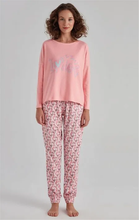 Eros Kalpli Uzun Kollu Kadın Pijama Takım Eros 31514