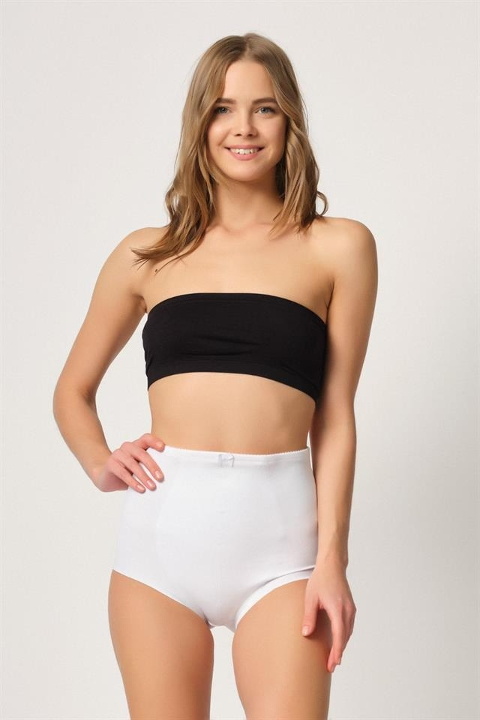 Yüksek Bel Dikişsiz Toparlayıcı Korse Emay 2819 - Beyaz