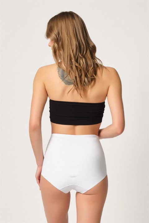 Yüksek Bel Dikişsiz Toparlayıcı Korse Emay 2819 - Beyaz