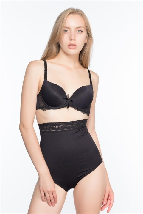 Kaymayı Önleyen Silikon Korse Dikişsiz Emay 2028 - Siyah