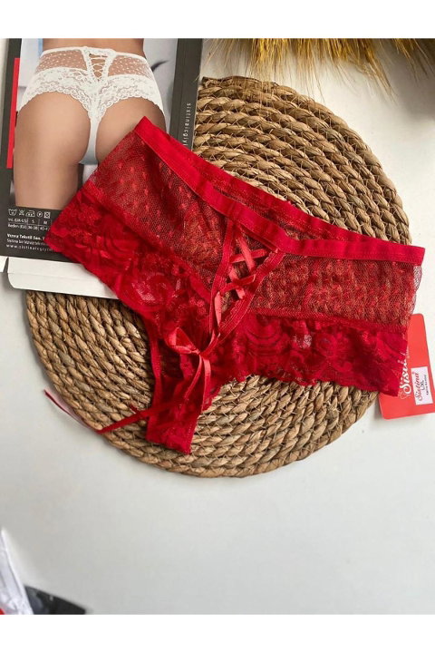 Kırmızı Puanlı Tanga Külot Sistina 1006 - 2