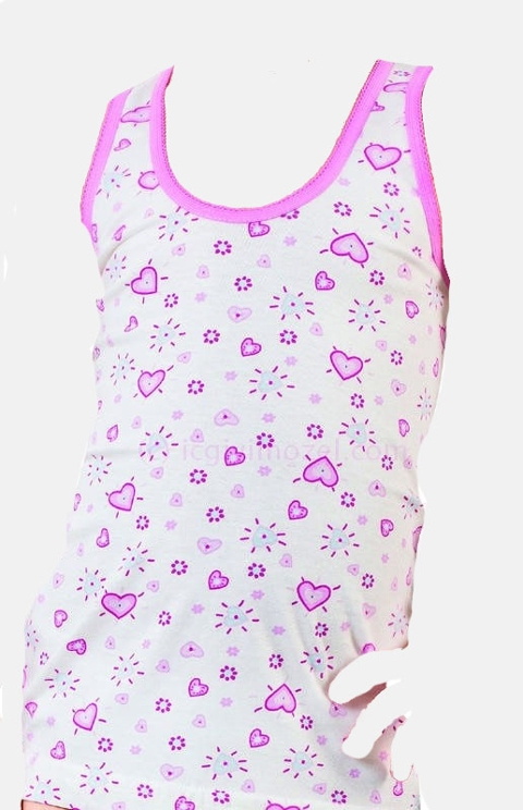 Geniş Askılı Pamuklu Kız Çocuk Atlet Öztaş 4051