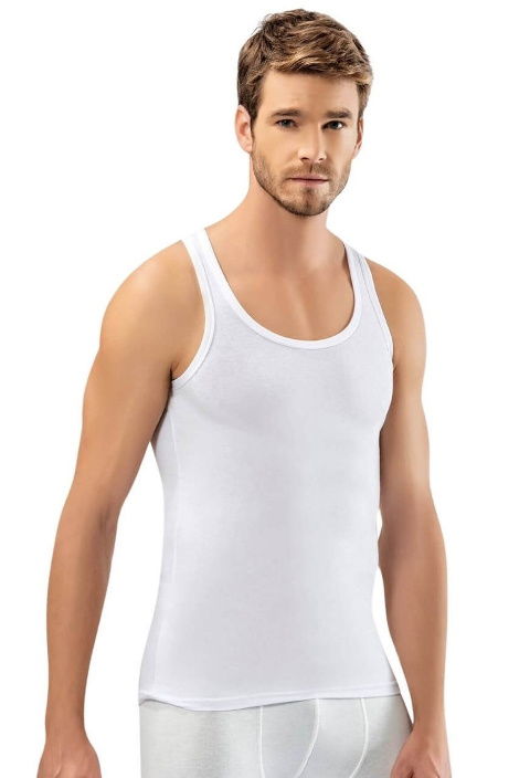 Ribana Kesim Pamuklu Erkek Atlet Kota 1006 - 2