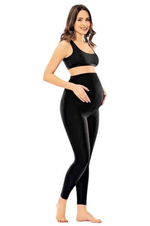 Geniş Karın Paneli Ayarlanabilir Bel Hamile Tayt Kota 4073
