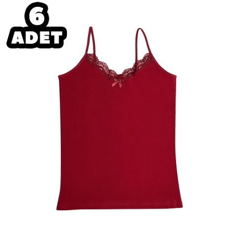 Dantelli İp Askılı Atlet Kadın Kota 6037 - 2