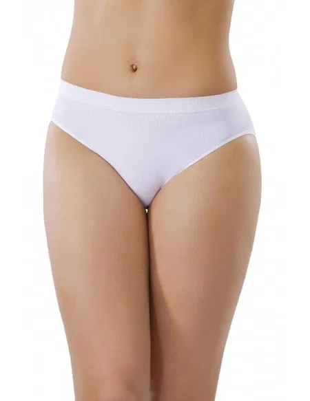 Dikişsiz İz Yapmayan Pamuklu Slip Külot Liza 11000 - Beyaz