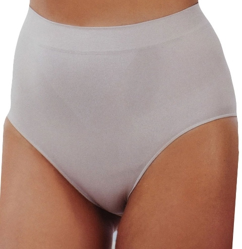 Dikişsiz İz Yapmaz Yüksek Bel Slip Külot Microfiber Liza 11001 - Beyaz