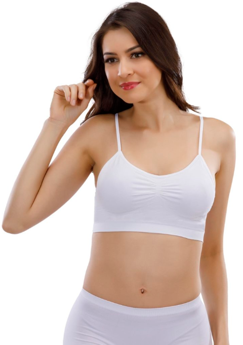 Pedli Balensiz İnce Askılı Büstiyer Liza 15000 - Beyaz