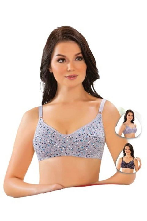 Gri Desenli Dantel Sütyen Liza 511