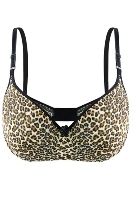 Tam Kap Destekli Leopar Desenli Sütyen Liza 540 - Leopar