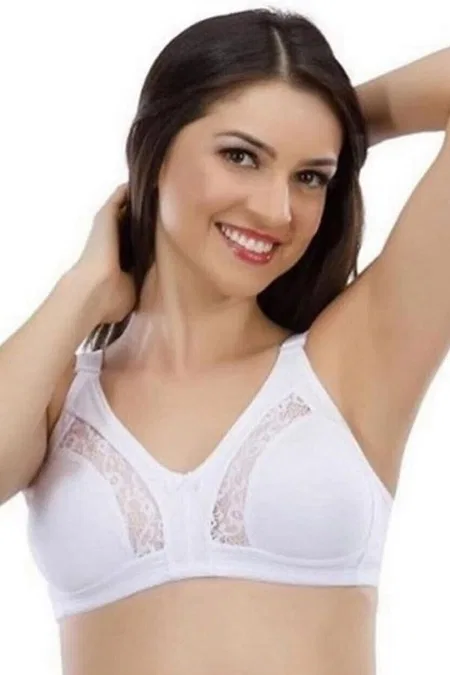 Tam Kap Geniş Askılı Toparlayıcı Sütyen Liza 541 - Beyaz