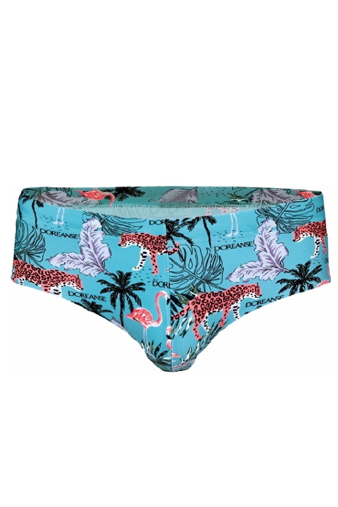 Mavi Desenli Polyamid Elastan İpli Slip Mayo Doreanse 3831 - Jura