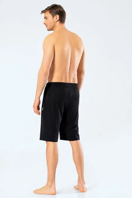 Modal Esnek Bermuda Tek Alt Cacharel 2172 - Siyah