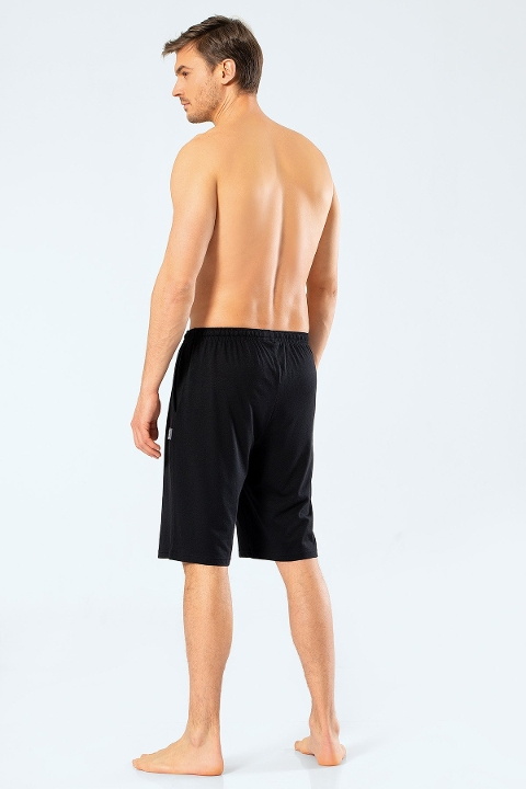Modal Esnek Bermuda Tek Alt Cacharel 2172 - Siyah