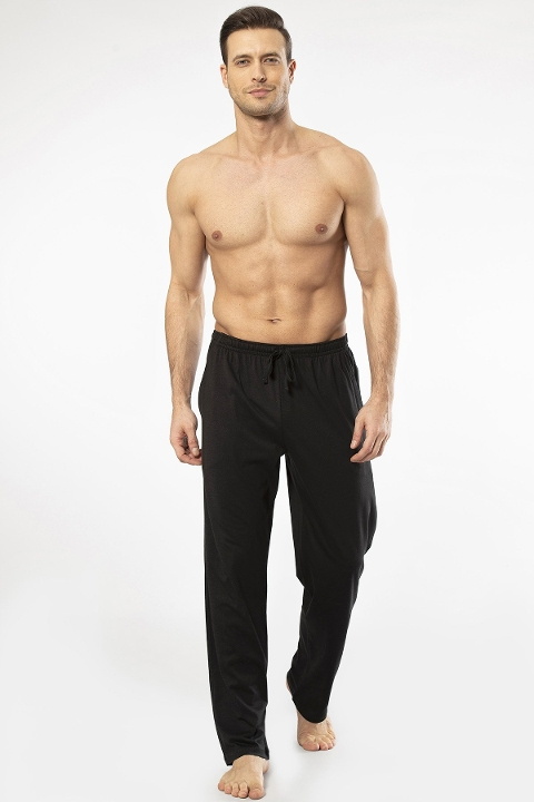 Modal %50 Pamuk Tek Alt Pijama Siyah Cacharel 2171 - Siyah