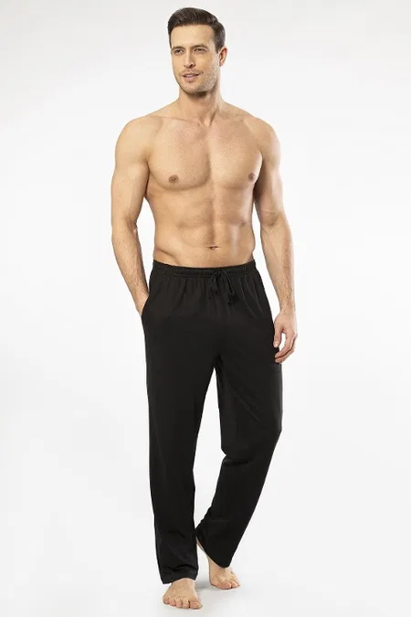 Modal %50 Pamuk Tek Alt Pijama Siyah Cacharel 2171 - 2