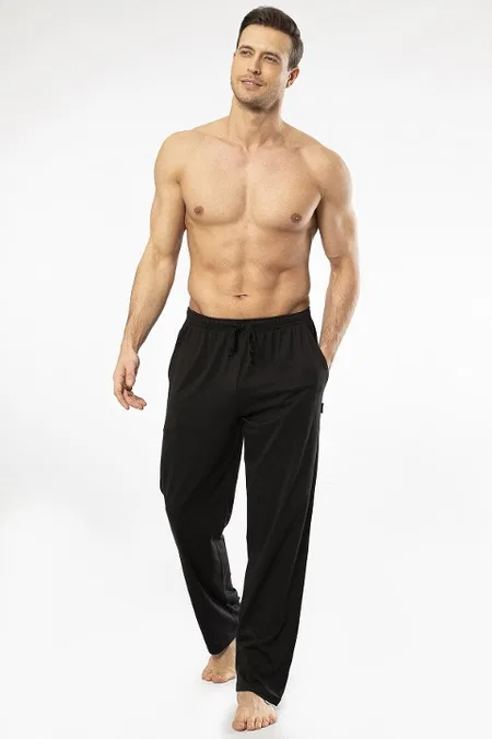 Modal %50 Pamuk Tek Alt Pijama Siyah Cacharel 2171 - Siyah
